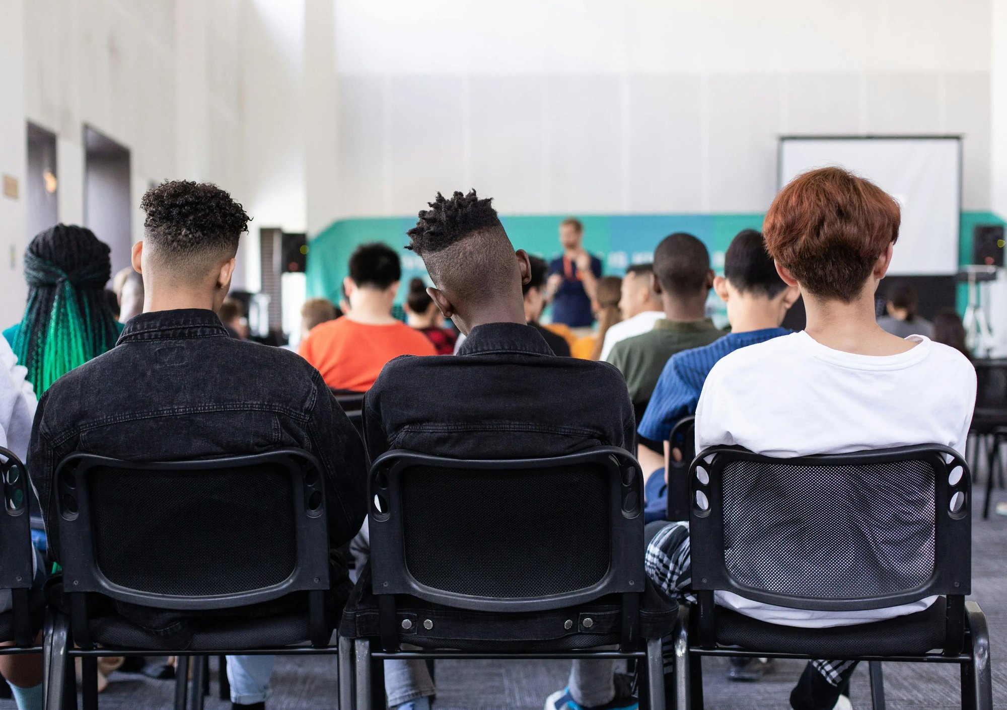 students sitting